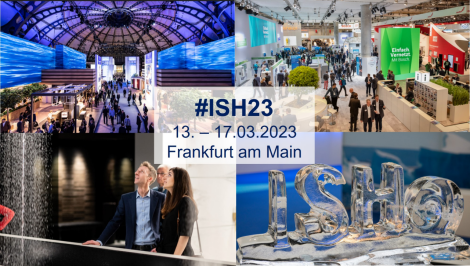 Wir nehmen an der Messe ISH2023 in Frankfurt teil und freuen uns darauf, Sie kennenzulernen!