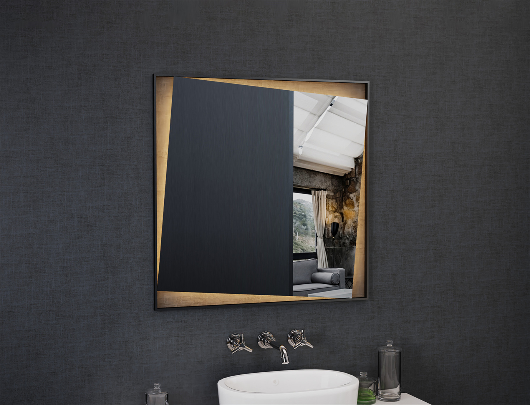 Ar trebui să am o oglindă de baie pătrată cu LED?