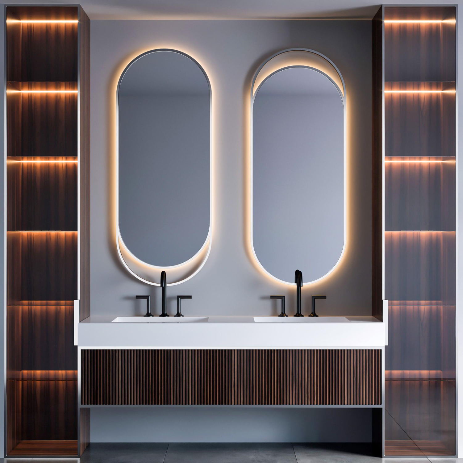 LED-Framed Mirror vs Frameless Bathroom Mirror