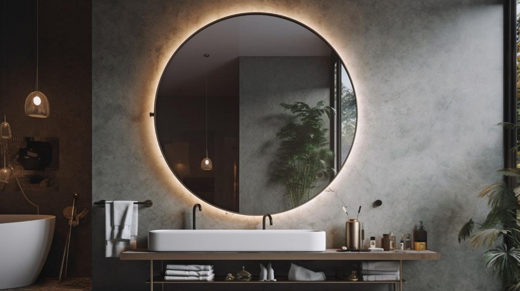 Зеркало для ванной со светодиодной подсветкой